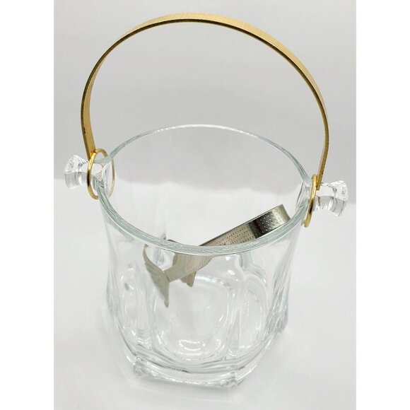 Ice Bucket Arte Murano Silvestri Cristal Made in Italy Bar Man Cave - Picture 2 of 9